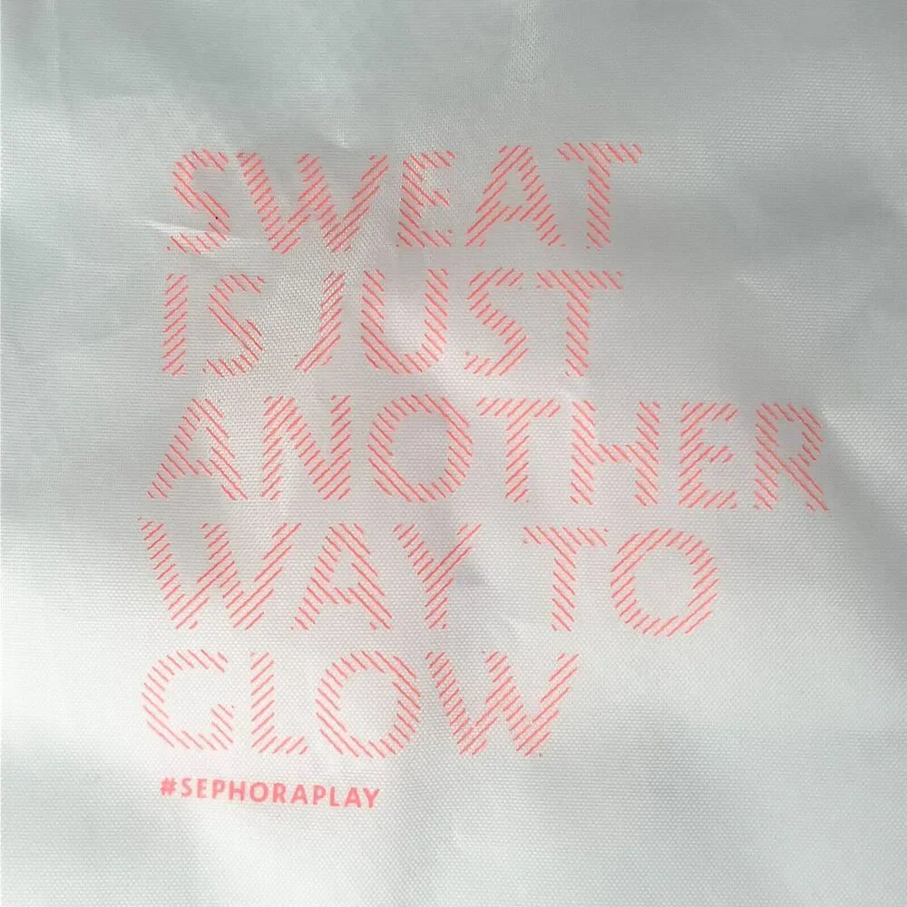 Sephora Sweat is Just Another Way to Glow Wet MakeUp Delicates Travel Bag New